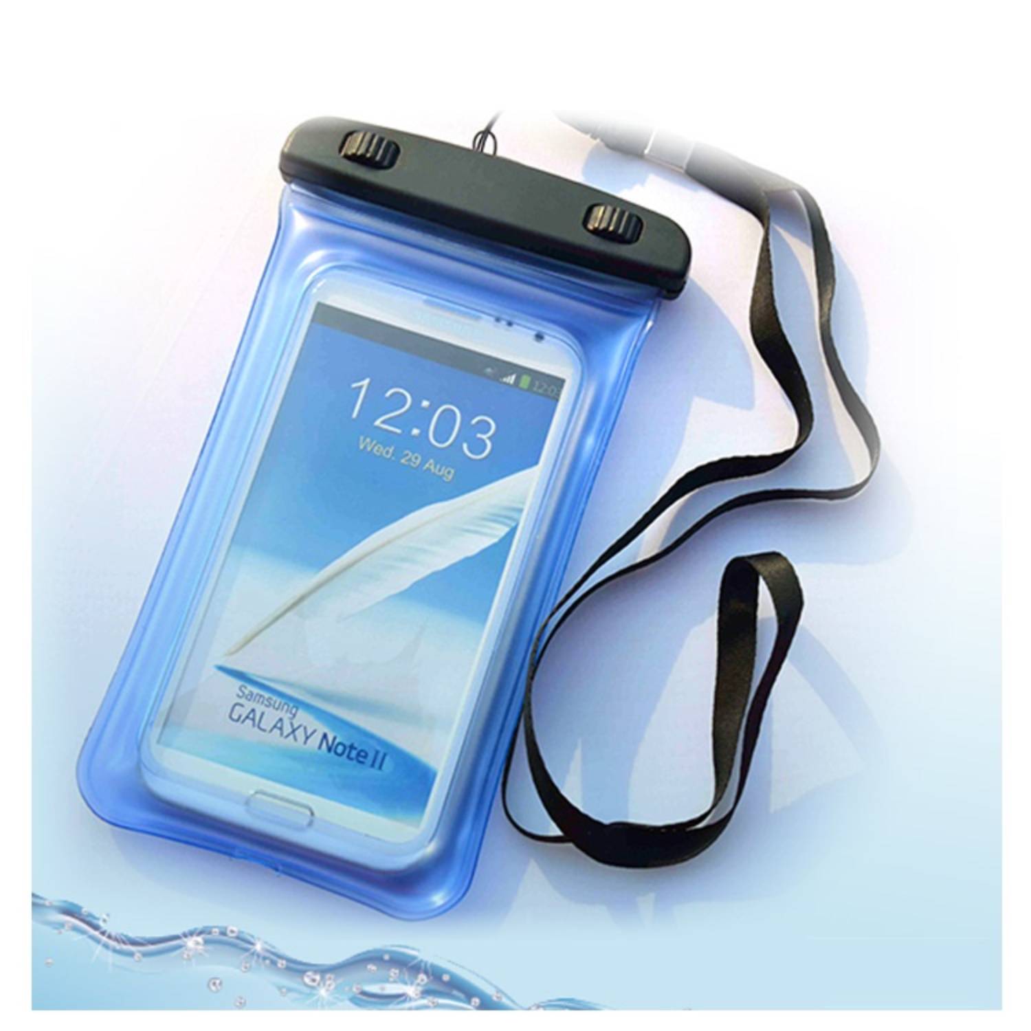 IPX8 Waterproof Floating Mobile Phone PVC Pouch with Lanyard 8