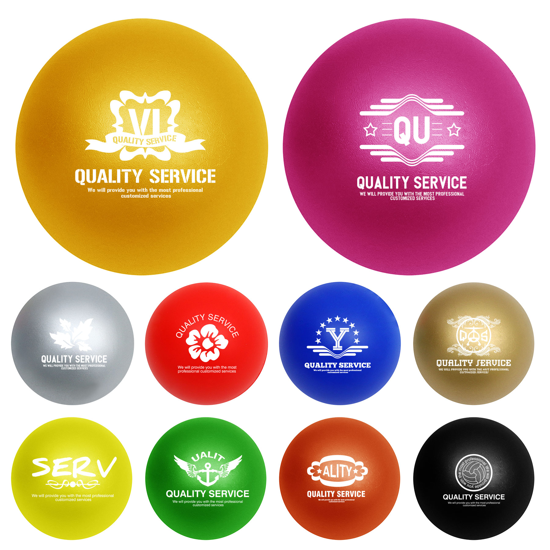 Round PU Stress Relievers Balls 5