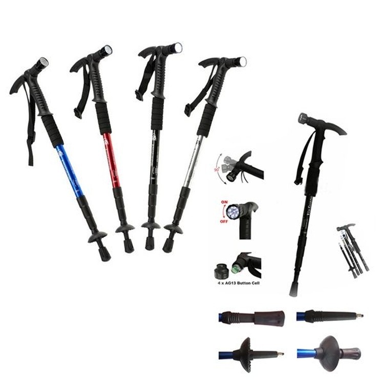 9 LED Light Shock Trekking Pole 2