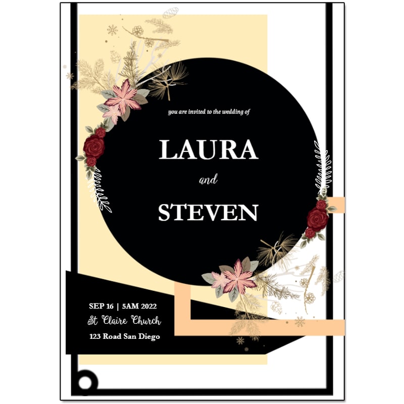 Custom Full Color 5 X 7 Inch Invitation Cards 37