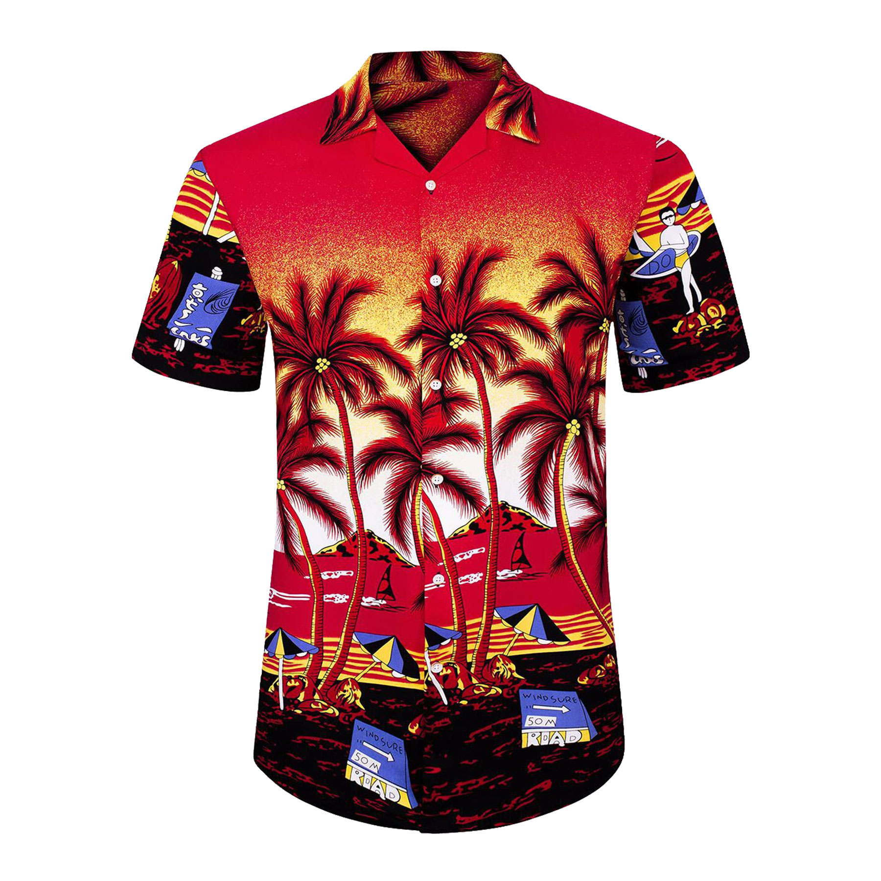 Mens Hawaiian Short Sleeve Shirt 40