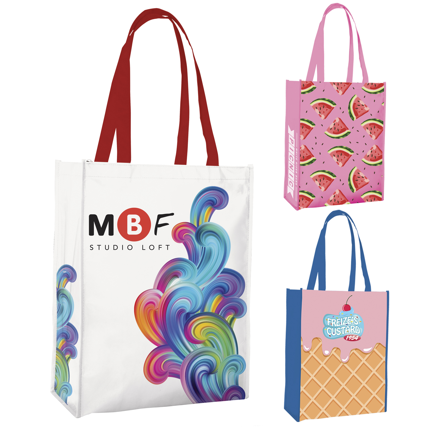Universal Source® Laminated Non-Woven Portrait Tote 10