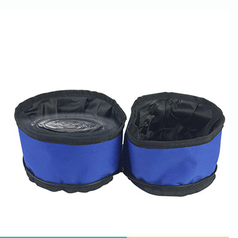 Oxford Cloth Foldable Waterproof Pet Bowl Collapsible Dog Bowl 7