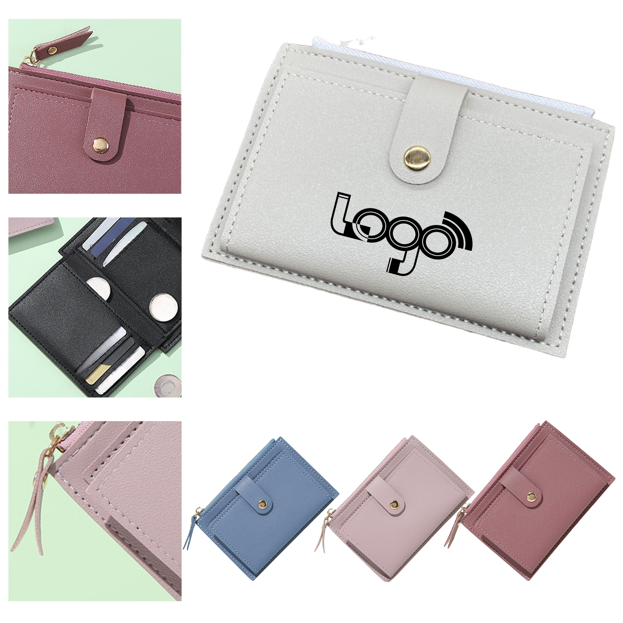 Pastel PU Leather Women's Wallet 1