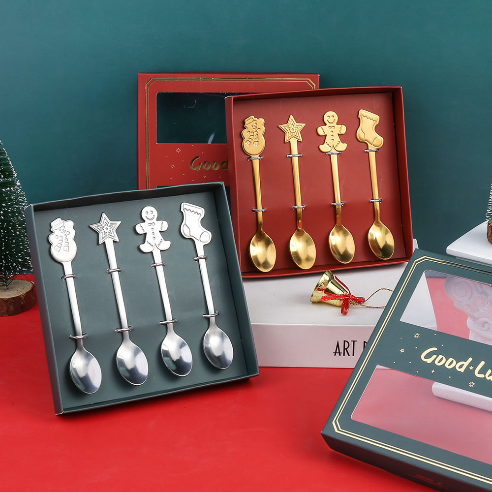 Christmas Stainless Steel Spoon Set 3