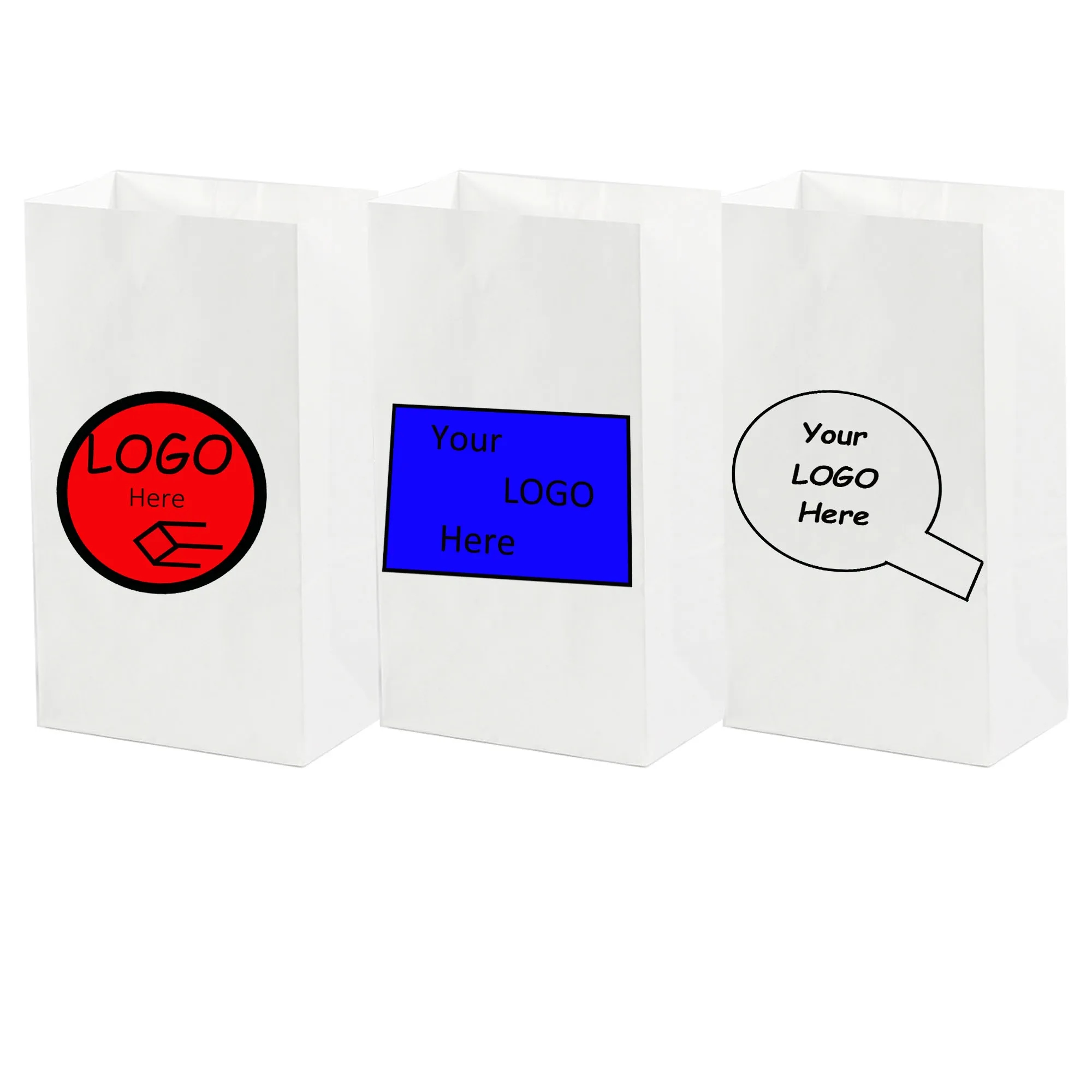 Sublimation White Kraft Paper Merchandise Bag 2