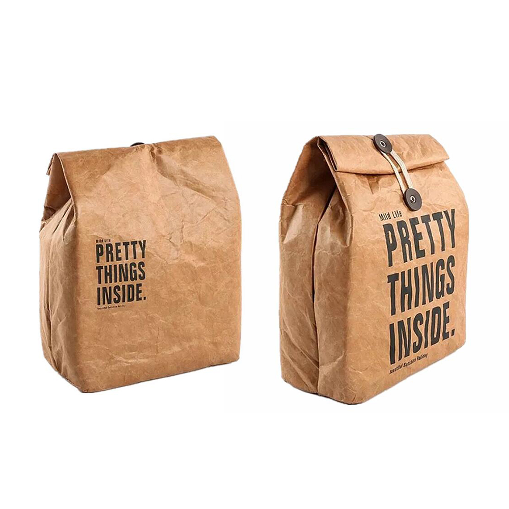 Reusable Freezable Brown Paper Lunch bag 3