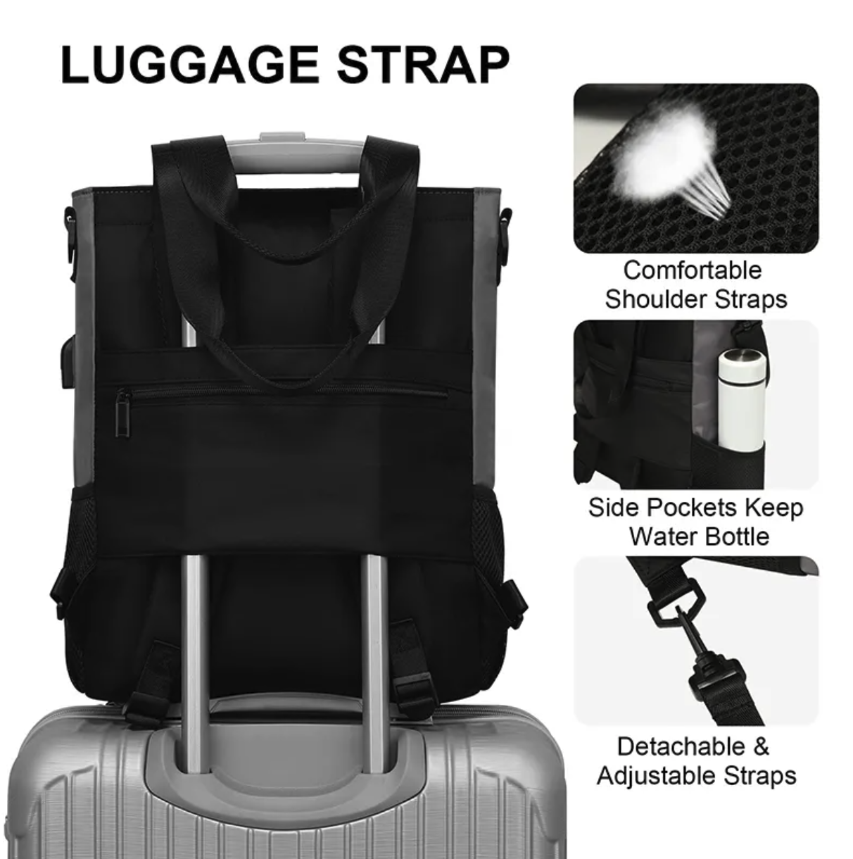 Backpack Tote Women Laptop Daypack 3