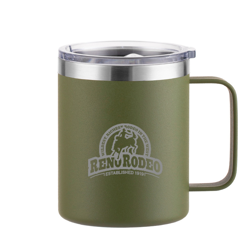 12 Oz Double Wall Stainless Steel Vacuum Insulated Coffee Mug With Lid 7