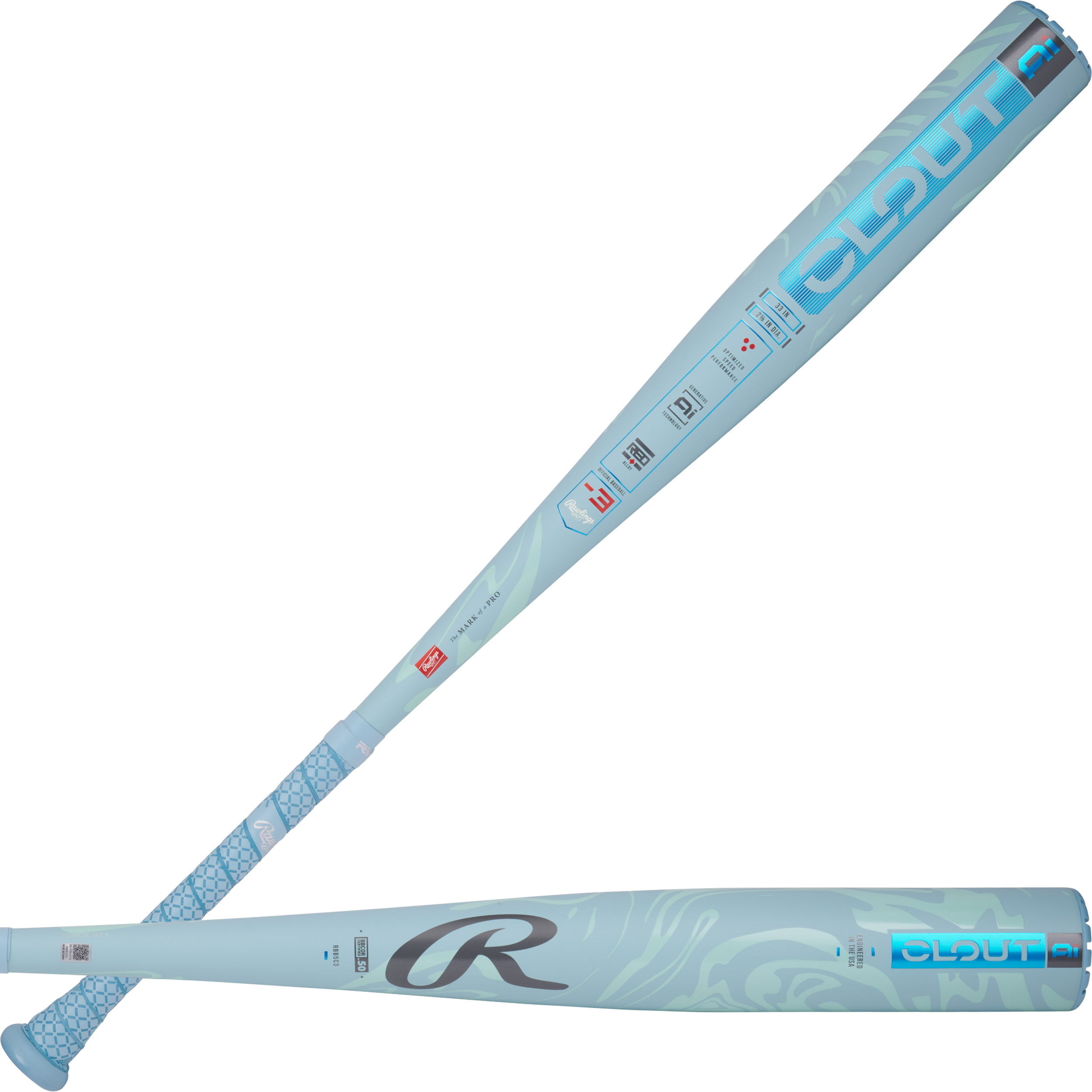 Rawlings Clout AI BBCOR Bat, -3 1