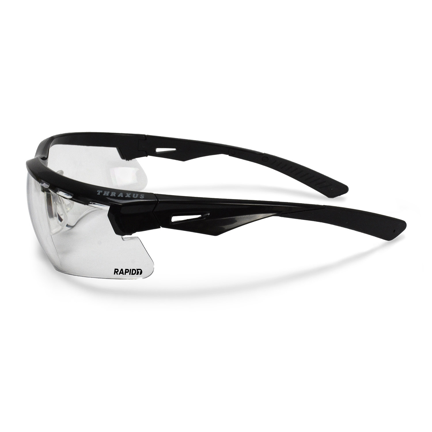 Thraxus Safety Eyewear - Black Frame Clear Anti-Fog Lens 2