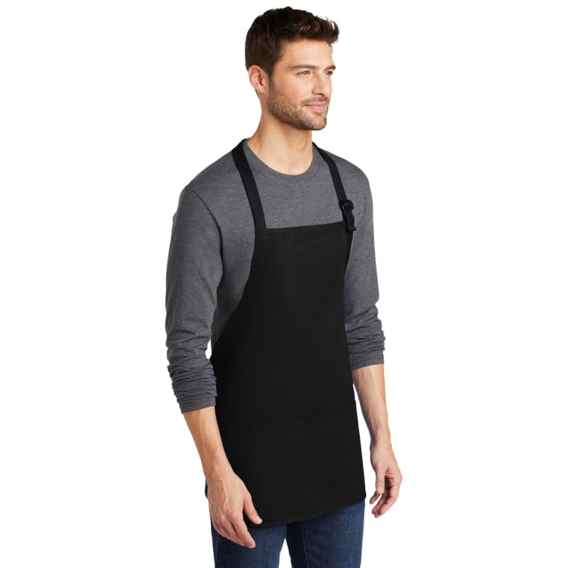 Port Authority Medium-Length Apron With Pouch Pockets. 9