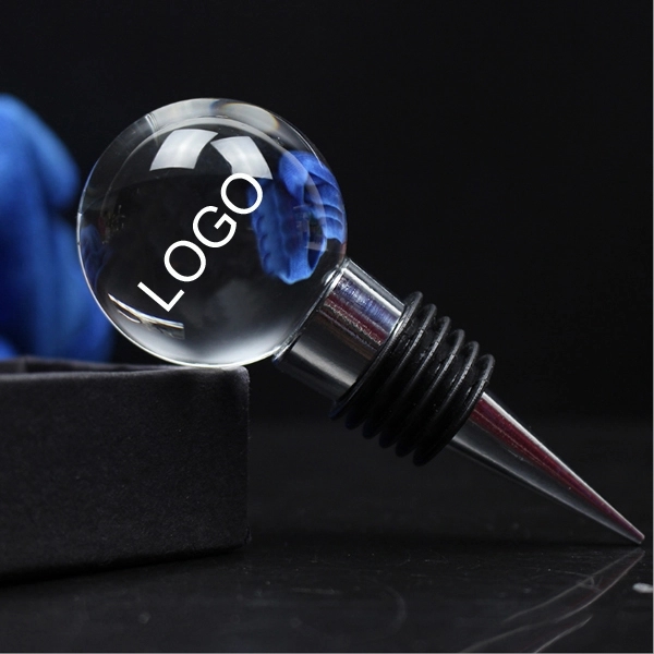 3D Crystal Circle Wine Stopper 3