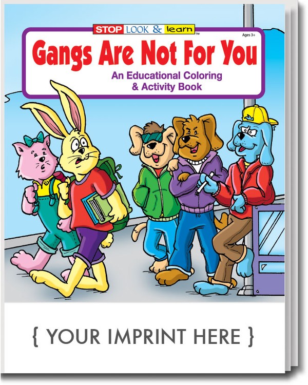 COLORING BOOK - Gangs are Not For You Coloring & Activity Book 3