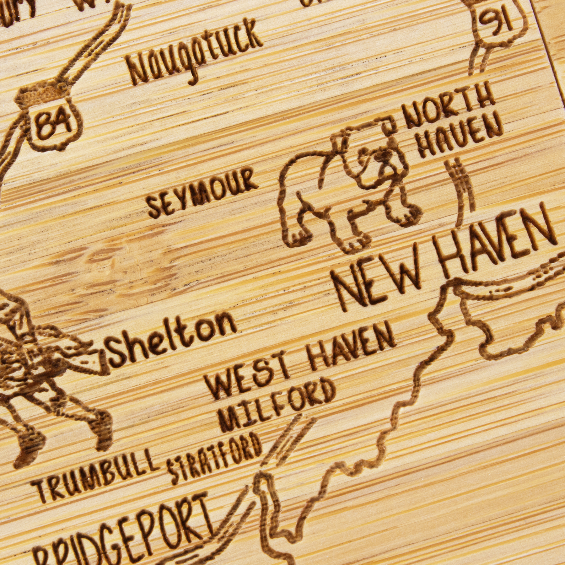 Connecticut Puzzle Coaster Set 14