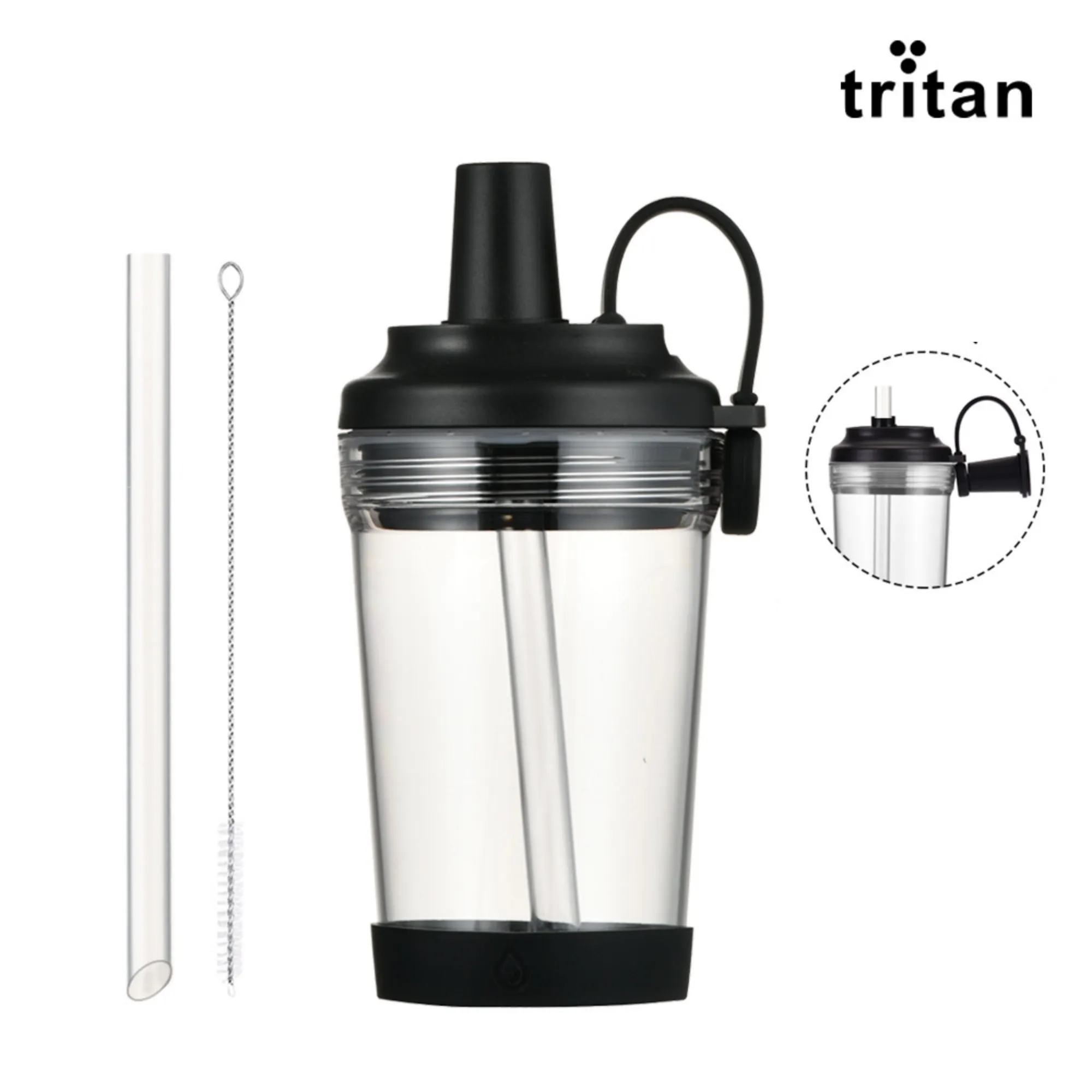 17oz Tritan Magnetic Handle Straw Cup 5