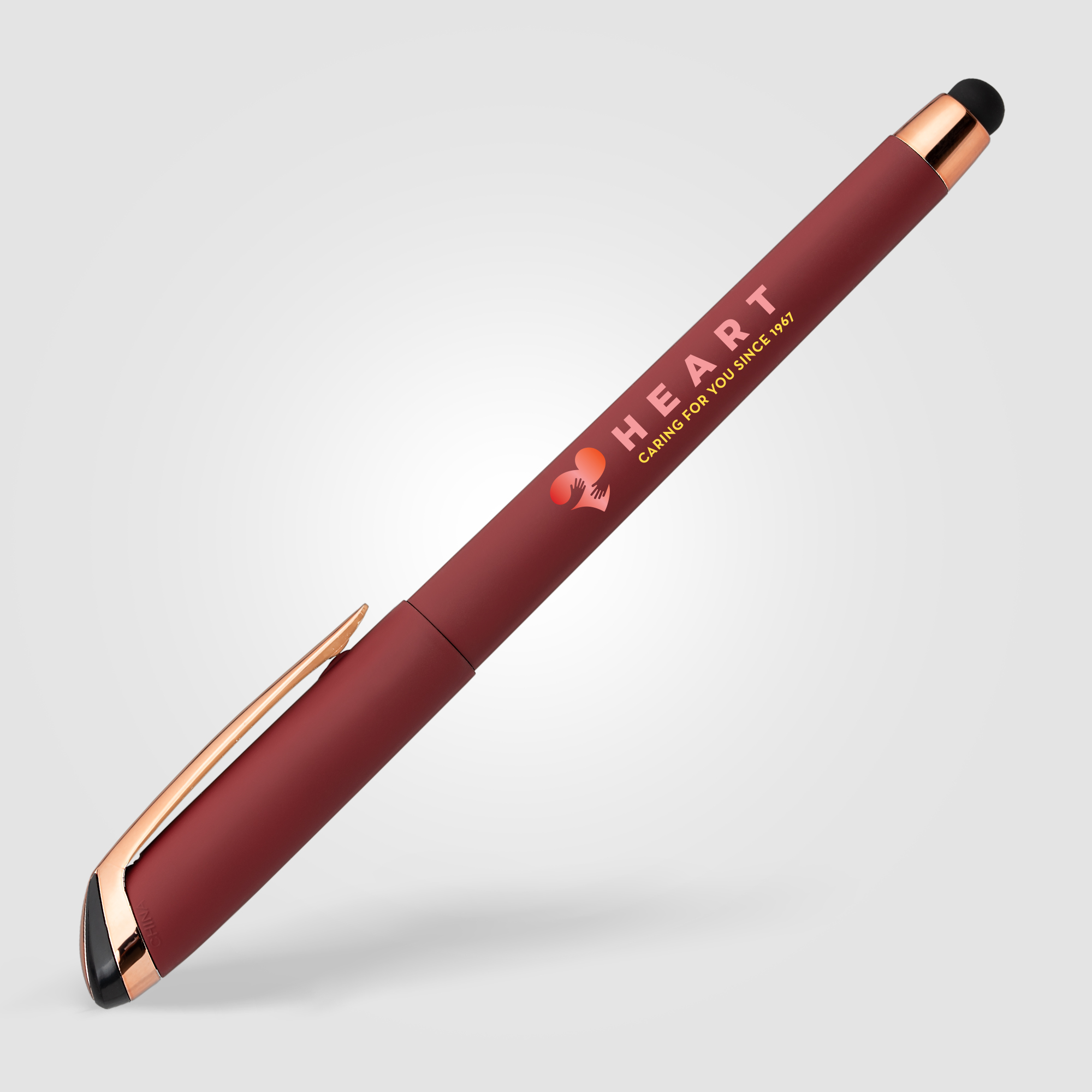 Gazelle Gel Softy Rose Gold Pen w/ Stylus