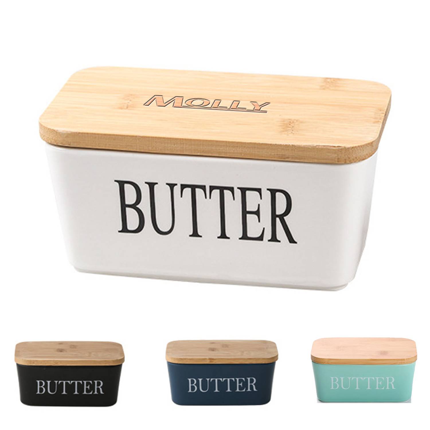Ceremic Butter Dish with Lid 2