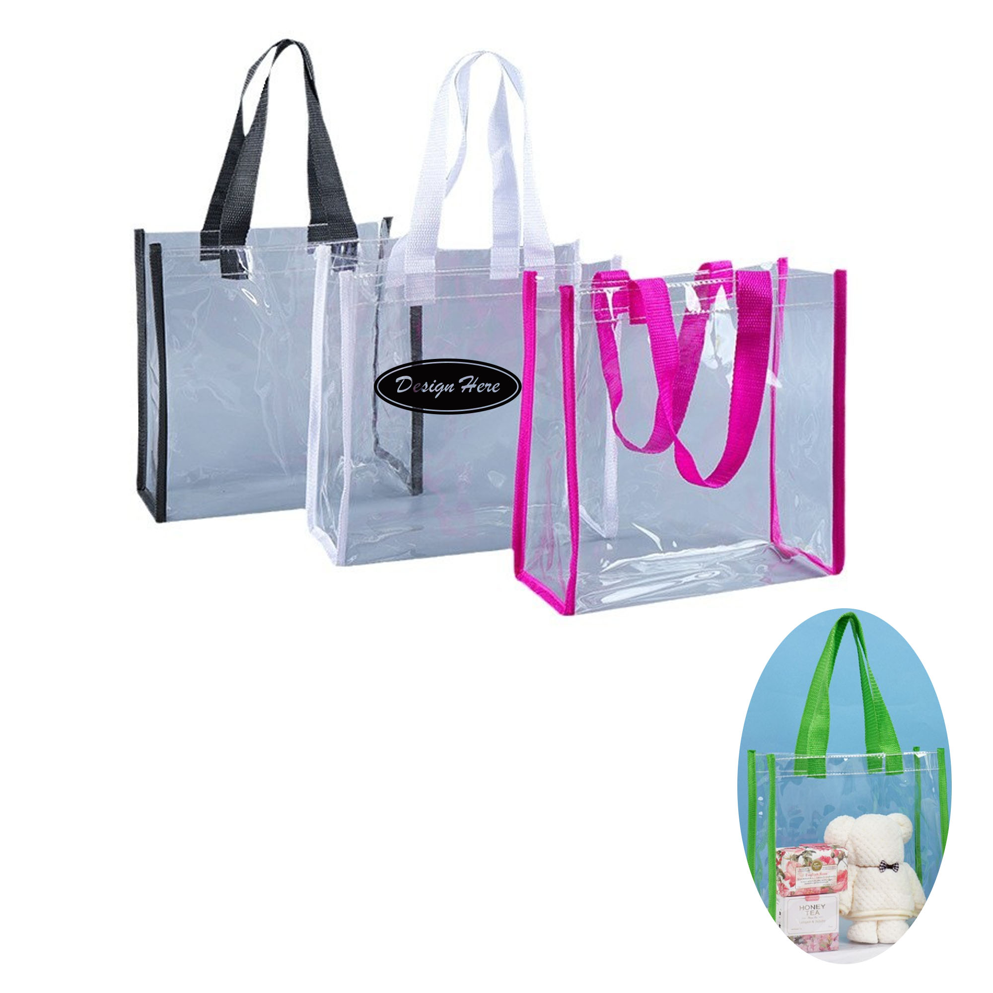 Transparent PVC Stadium-Approved Tote Bag 5