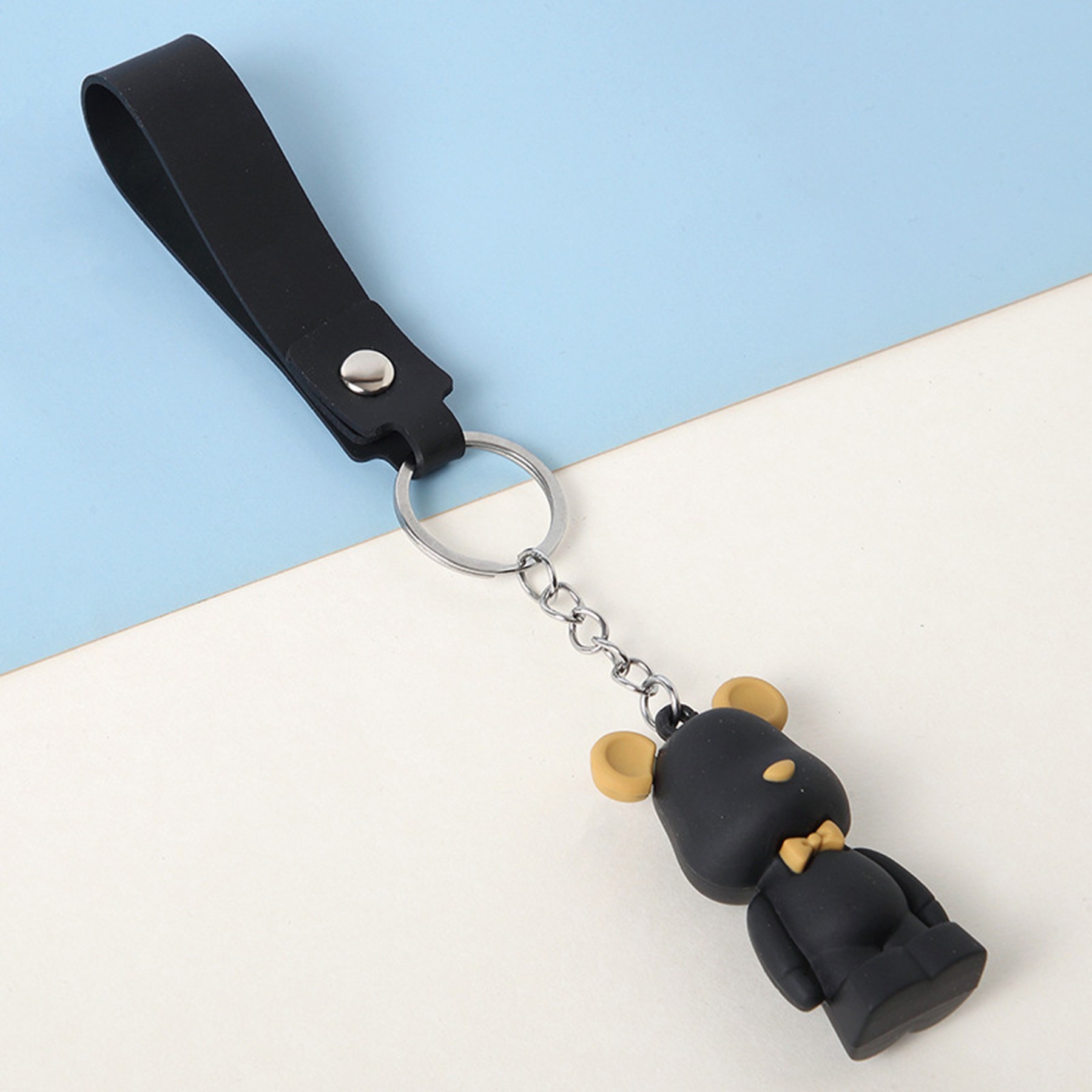 Mouse PU Leather Keychain Ring For Organized Keys 12