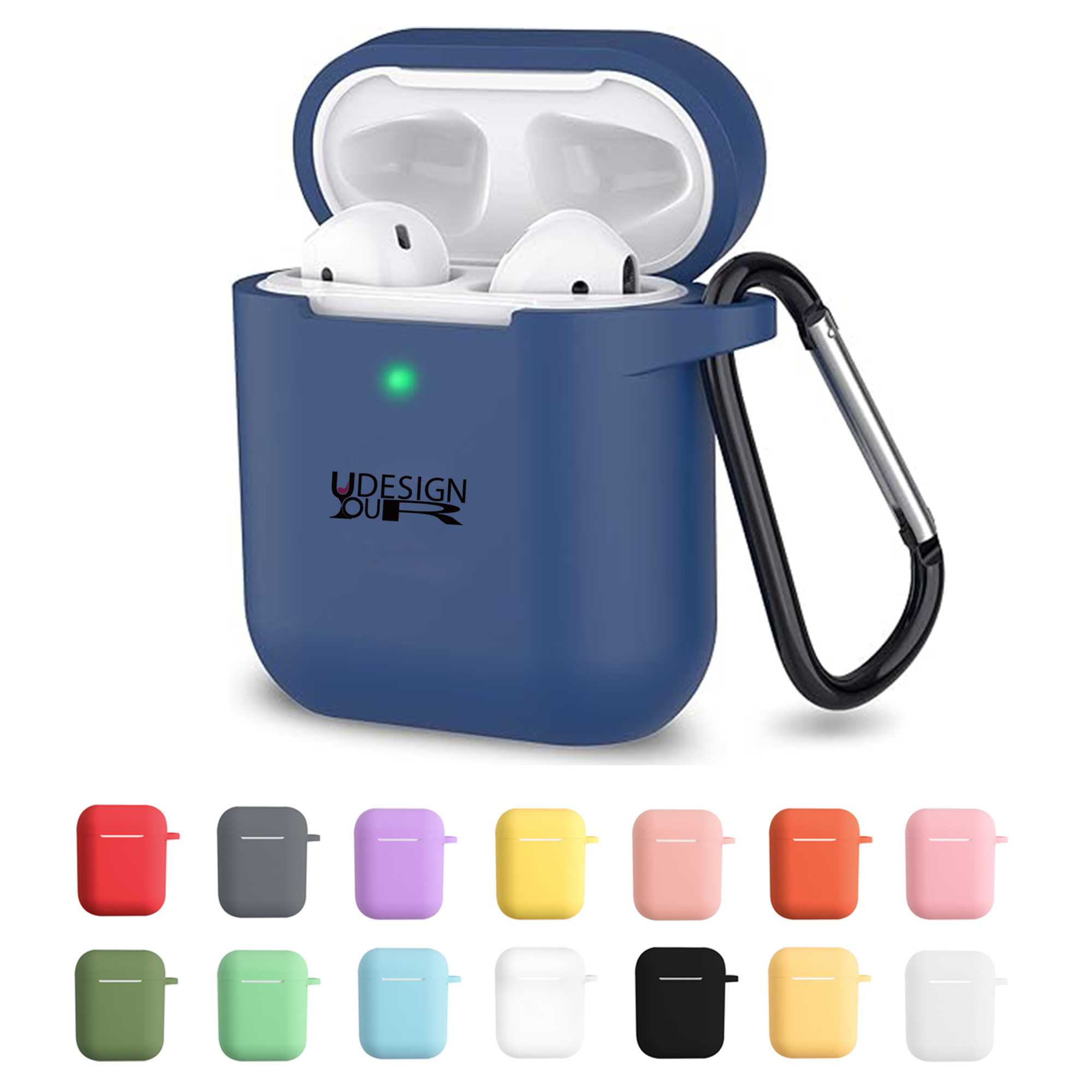 Silicone Earphone Case - Carabiner Clip, Secure Fit 3