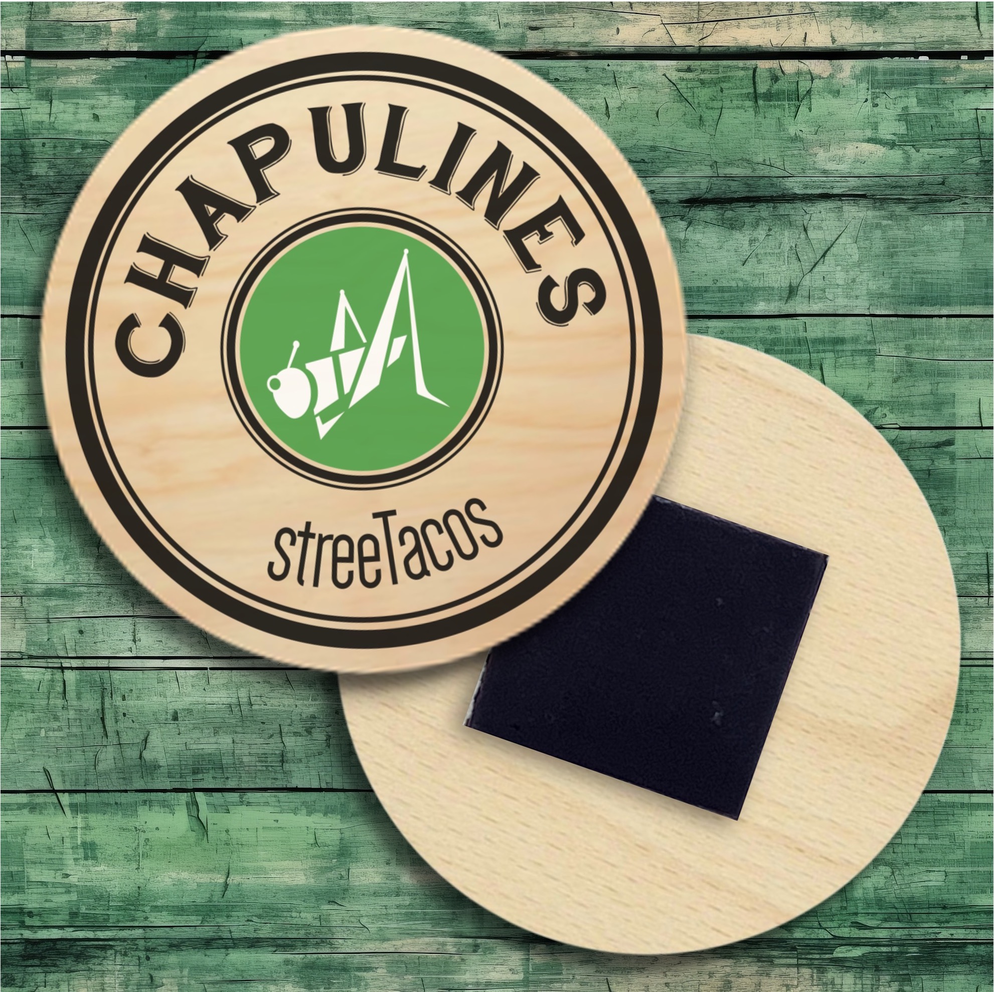 2" Round Wooden Magnet 5