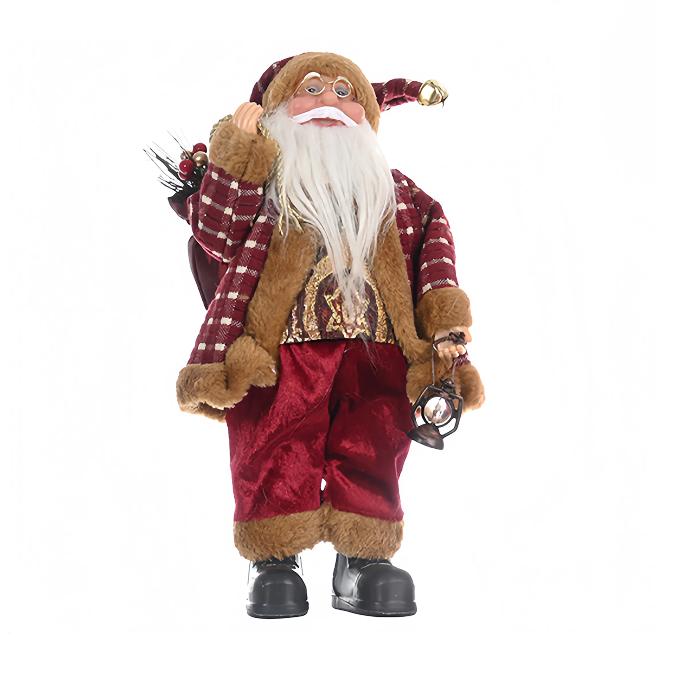 Plastic Christmas Decoration Standing Posture Santa Claus F 4