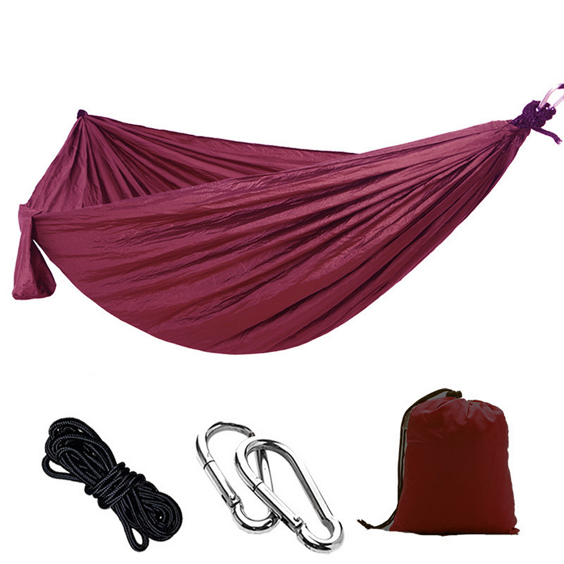 Portable Lightweight Nylon Swing Bed Hammock 2