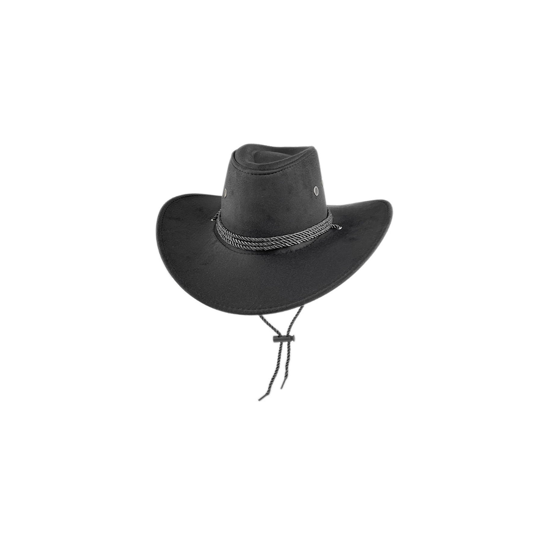Western Suede Cowboy Hat With Wide Brim 5