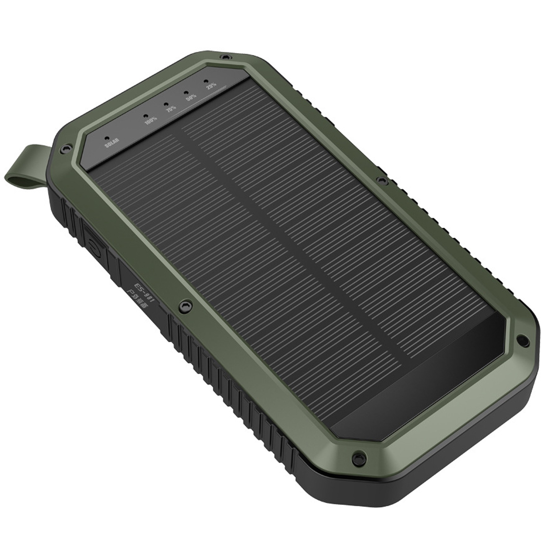 10000Mah Solar Power Bank Flashlight 4