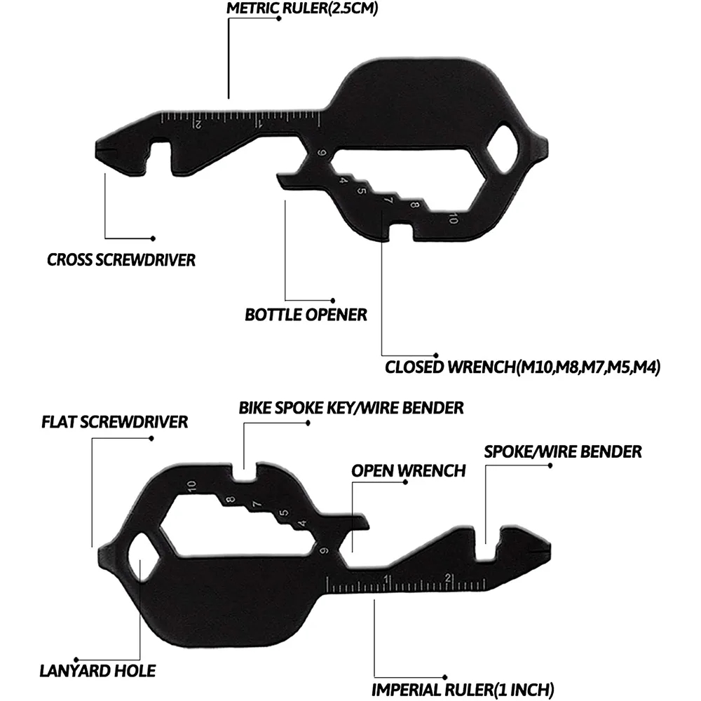 Stainless Steel Keychain Multitool 4