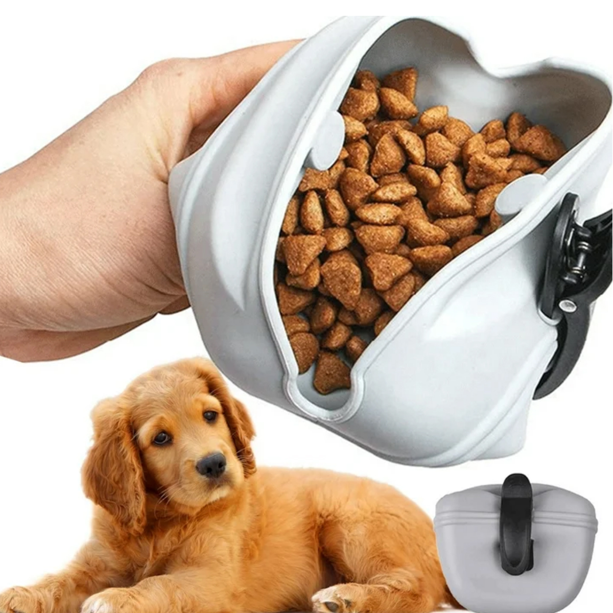 Silicone Pet Training Pouch for Dog Treats Waist Bag 2