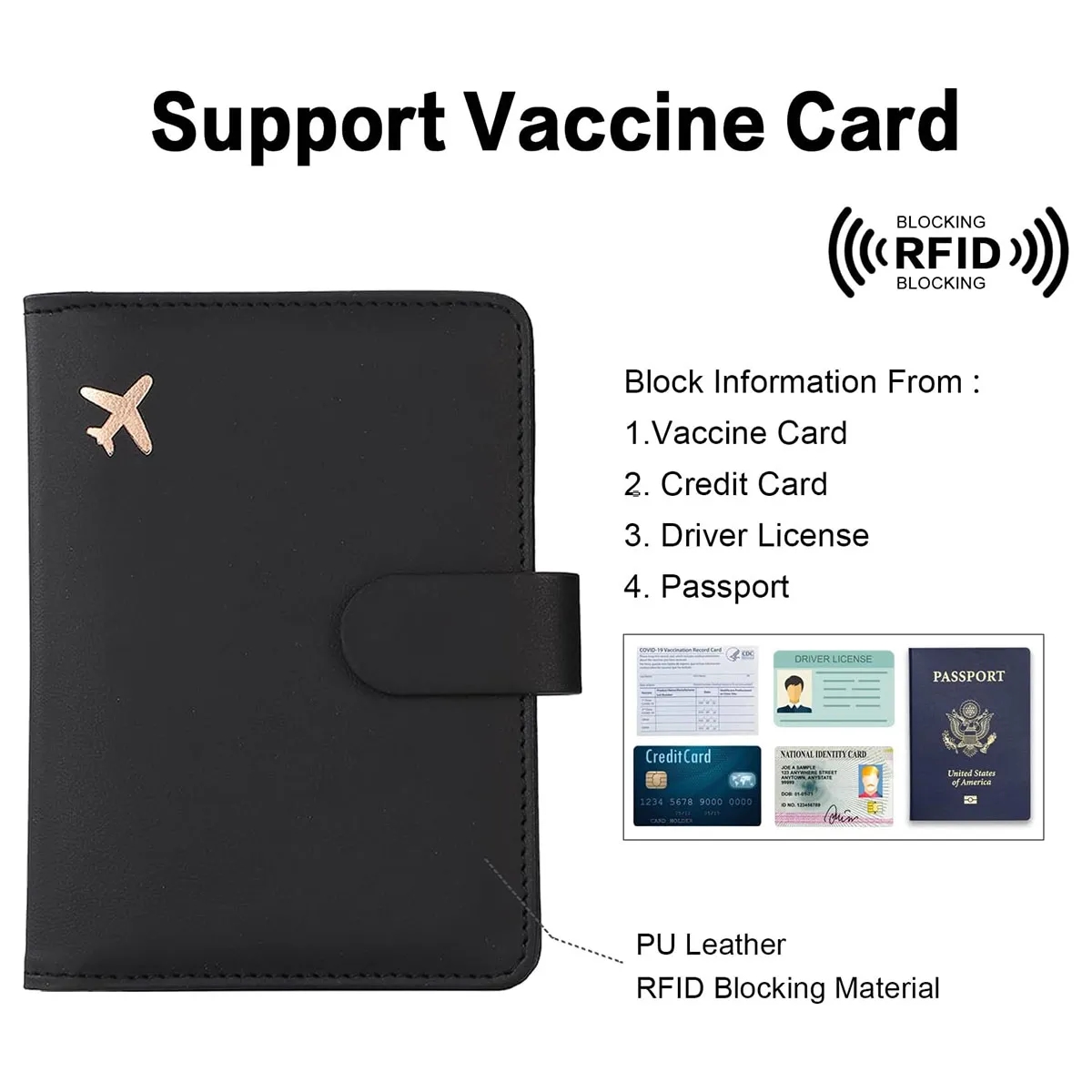 RFID Premium Leather Passport Holder 4