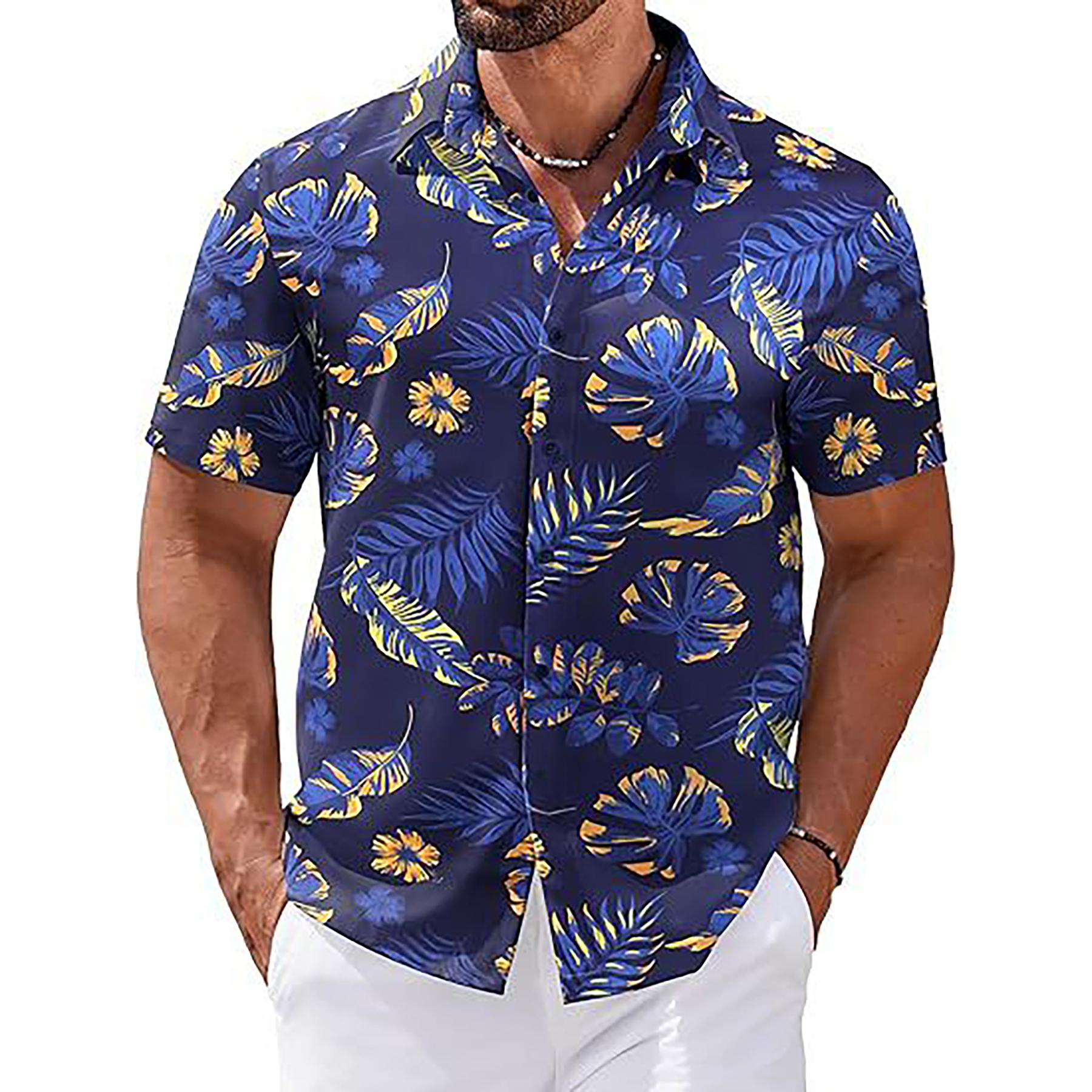 Men's Tropical Floral Beach Shirt 5
