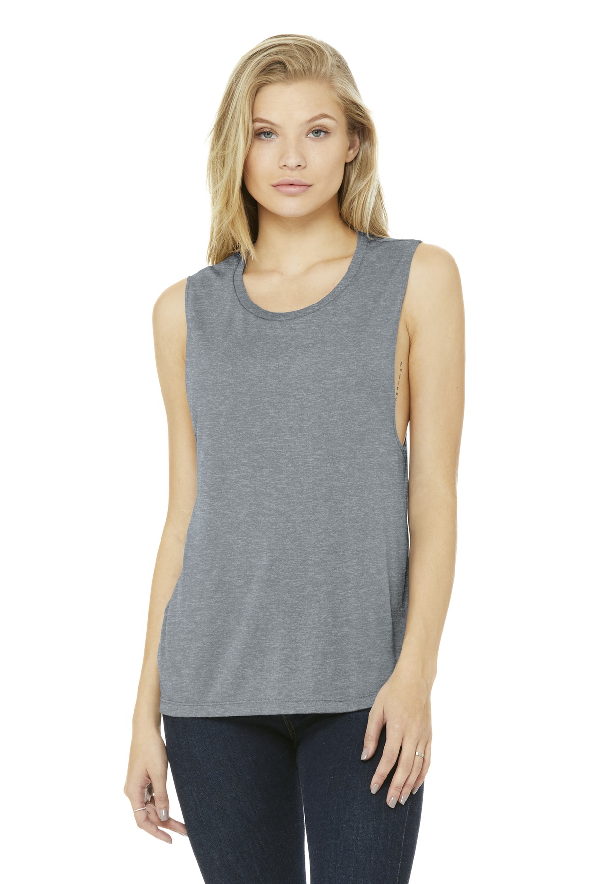 BELLA+CANVAS Women's Flowy Scoop Muscle Tank. BC8803 24