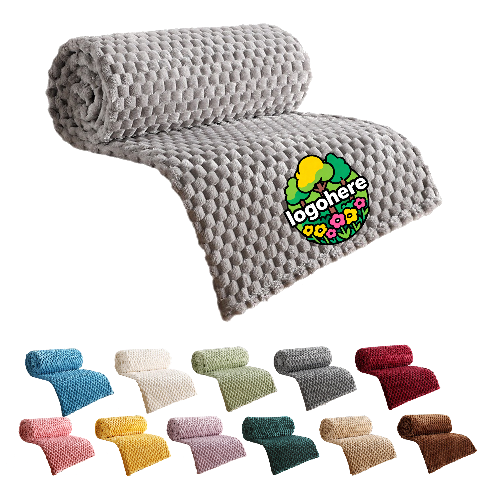 MOQ 20 Luxury Flannel Fleece Throw 2
