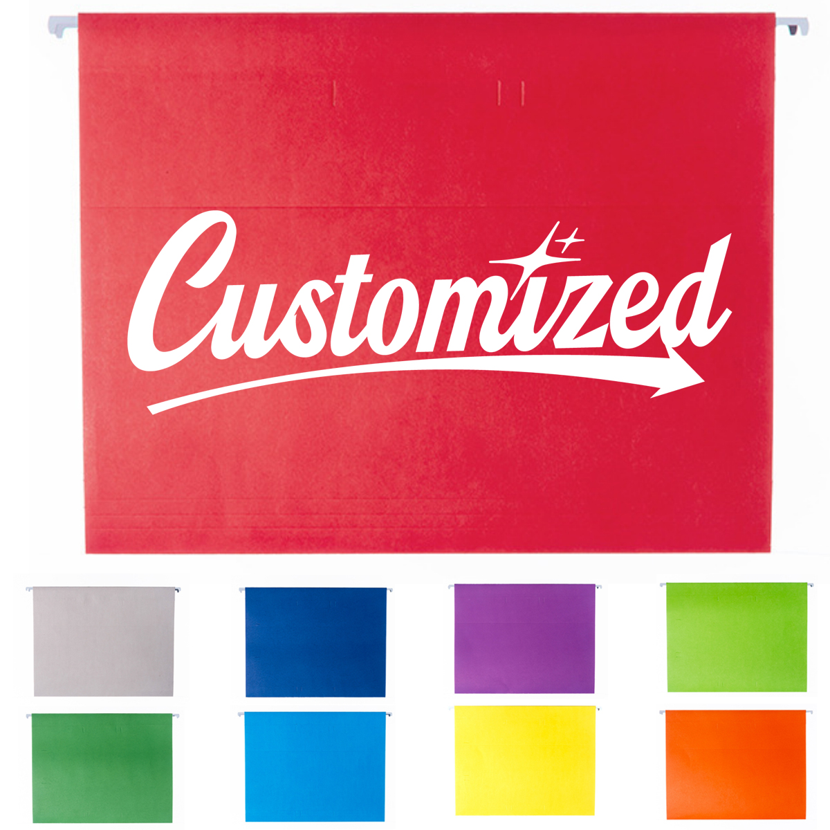 Color Hanging File Folder with Label Tabs for Office Use 7