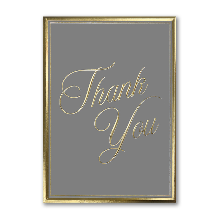 Gilded Thanks Card 2