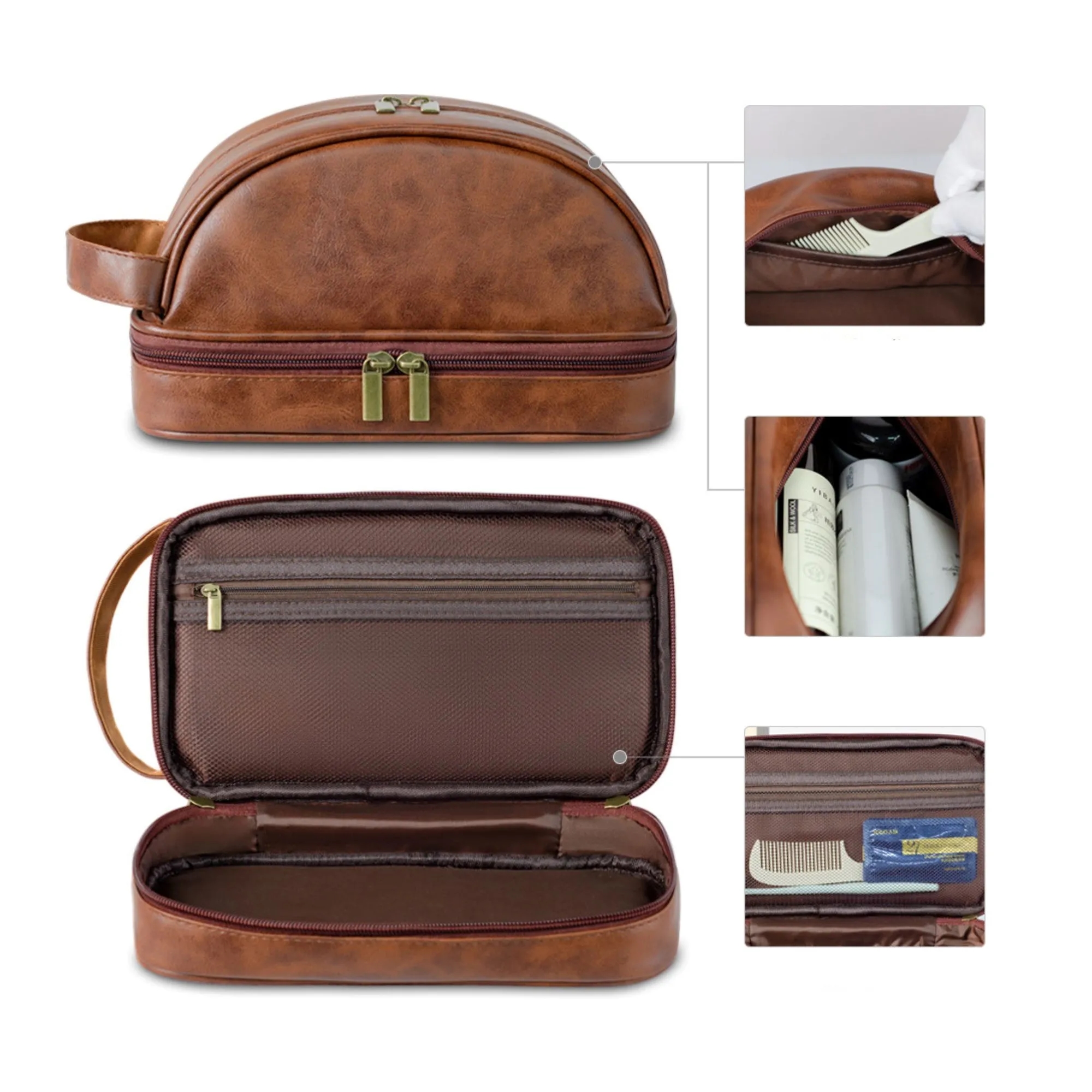 Large Capacity Handheld Toiletry And Makeup Travel Bag 3