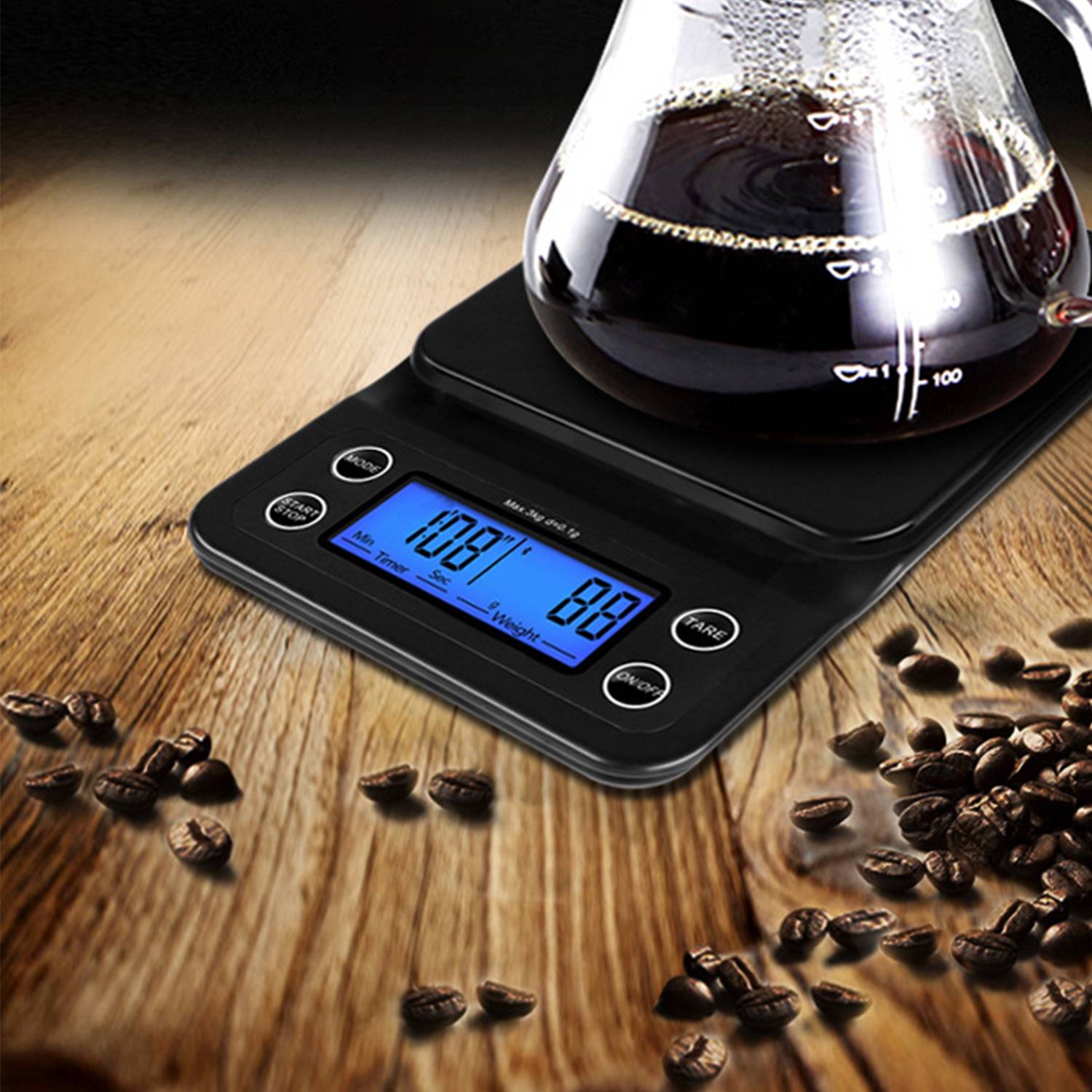 Hand Brewed Coffee Scale Home Baking Kitchen Food 6