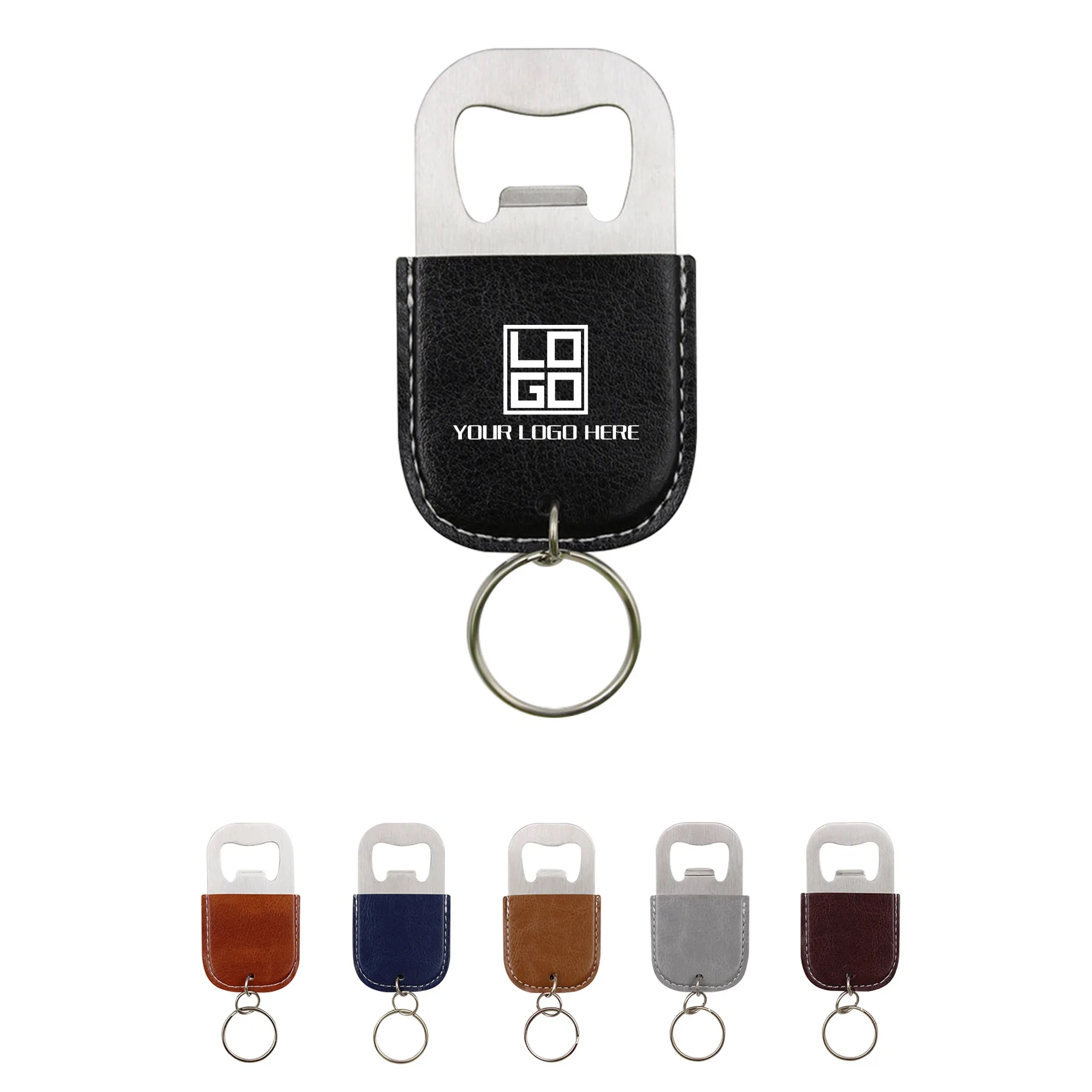 Leather Bottle Opener Keychain