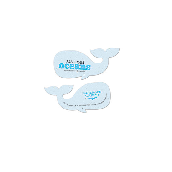 Save Our Oceans Plantable Whale Shapes 4