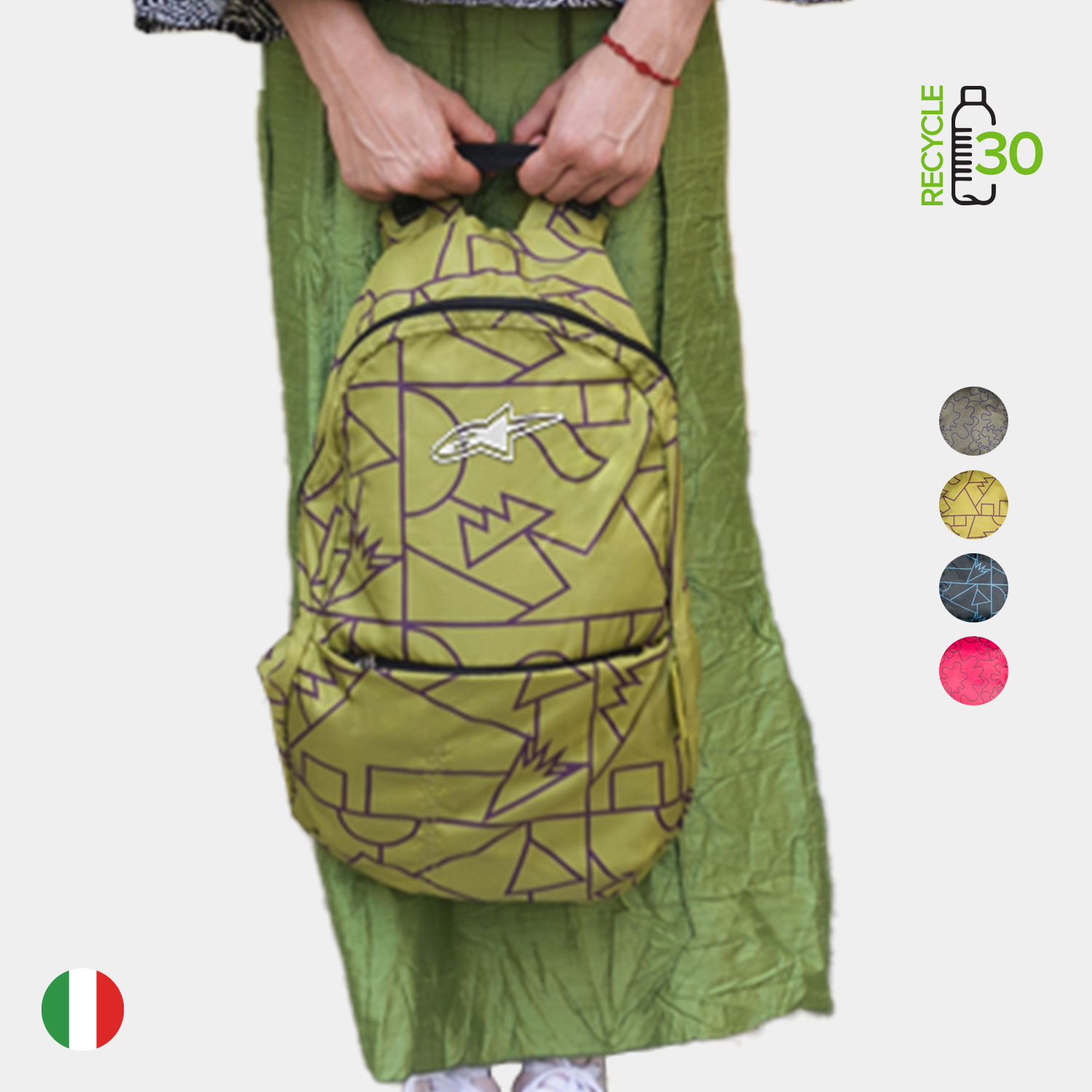 TUCANO® - Italy MENDINI Recycled Modern Business Foldable Backpack 2