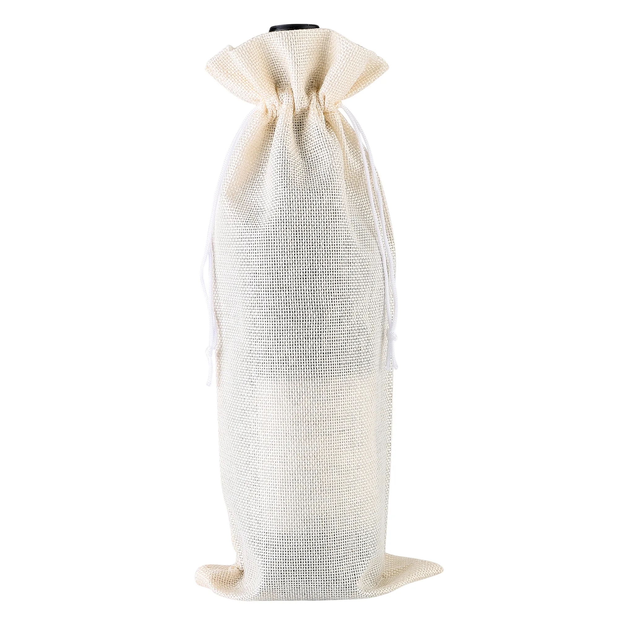 Linen Style Wine Gift Bag 13 Inch 16