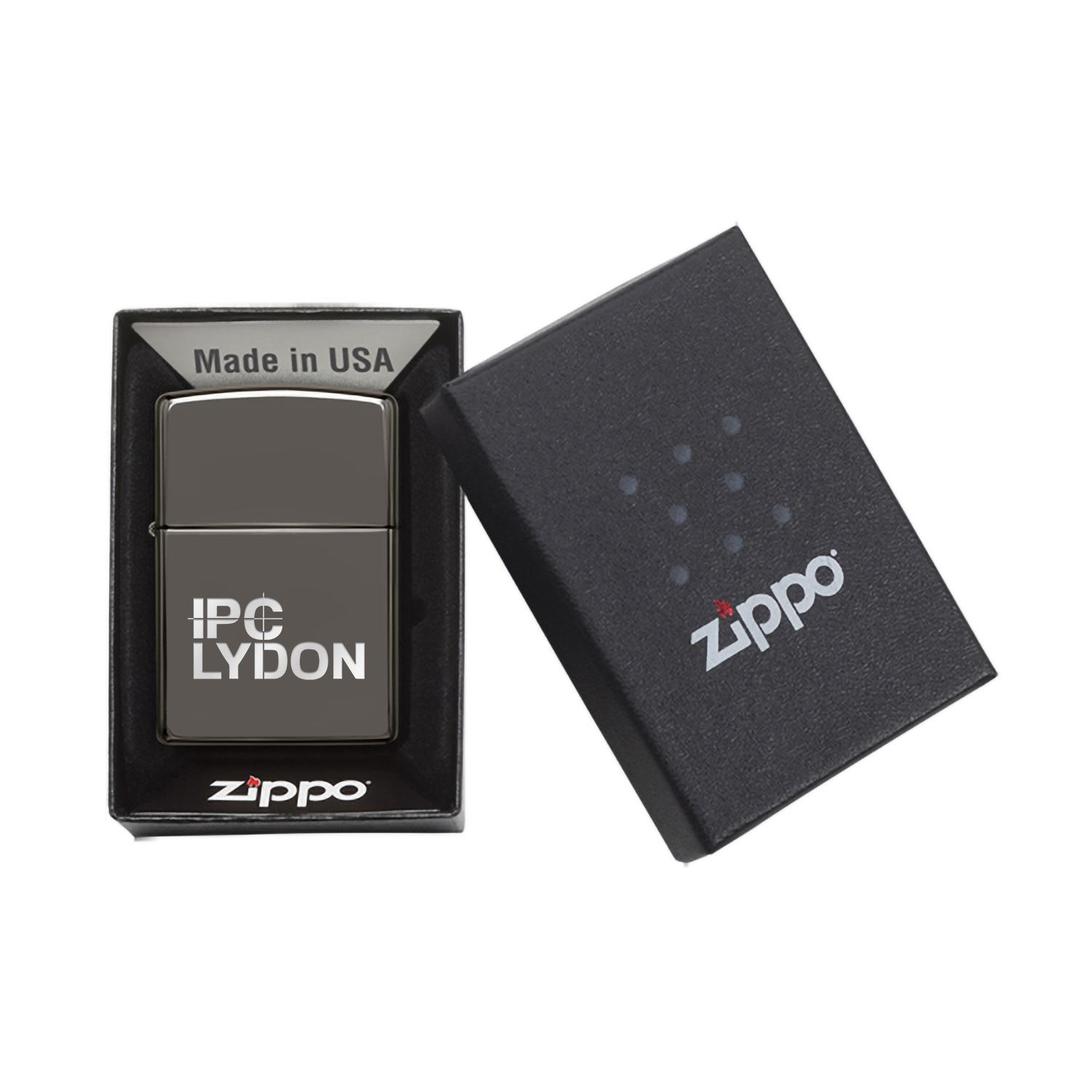 High Polish Classic Black Ice Windproof Lighter