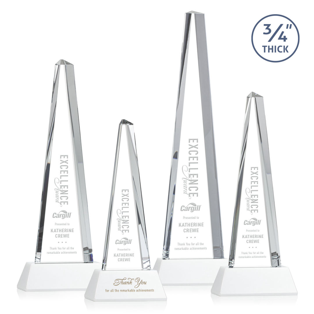 Majestic Tower Award on Newhaven Base - White 5