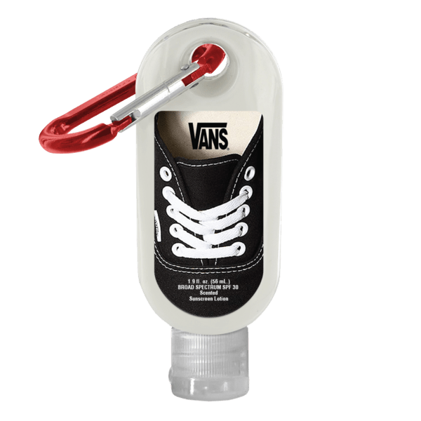 1.9 oz. SPF 30 Sunscreen in Clear Bottle with Carabiner 36