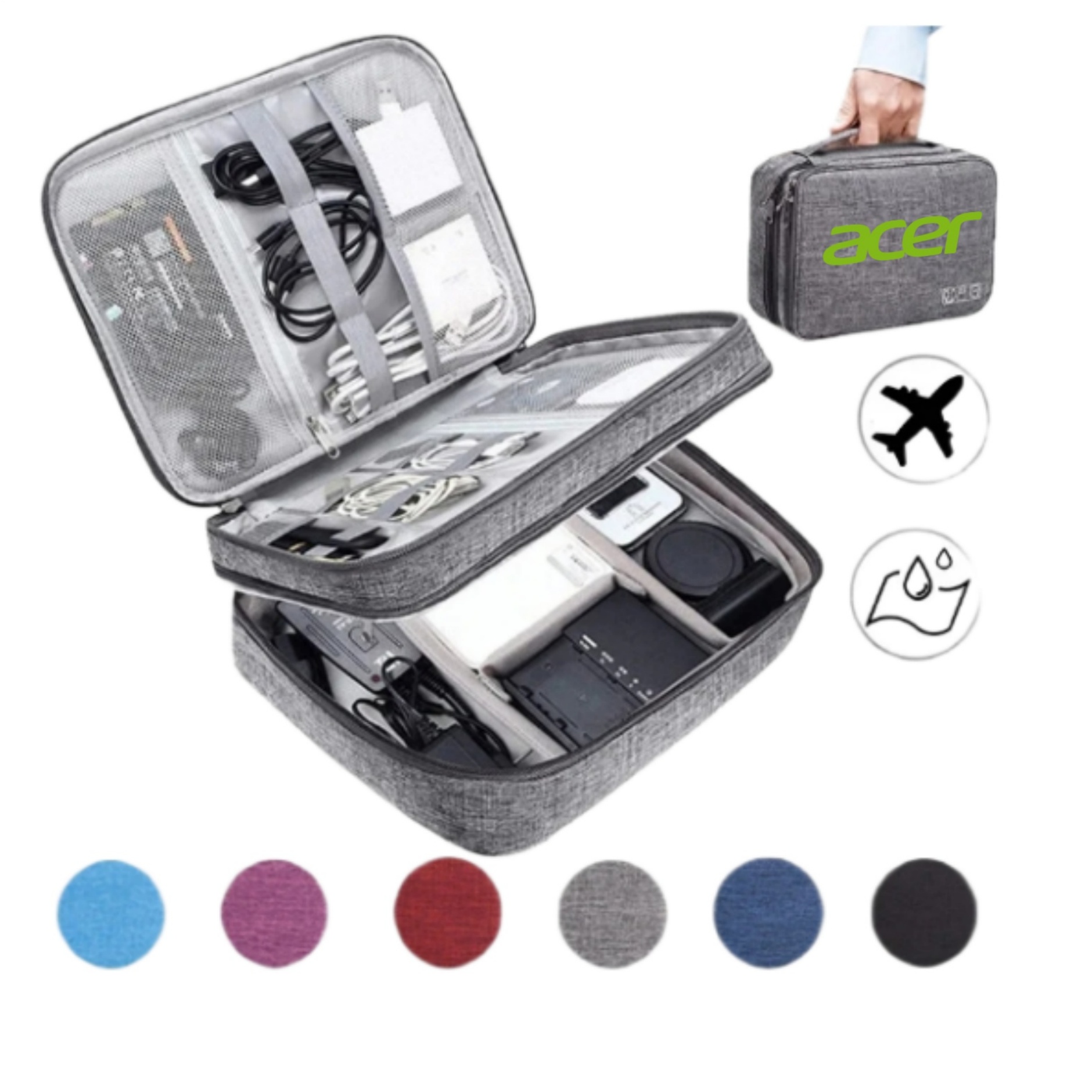 Three Layers Electronics Organizer Bag 7