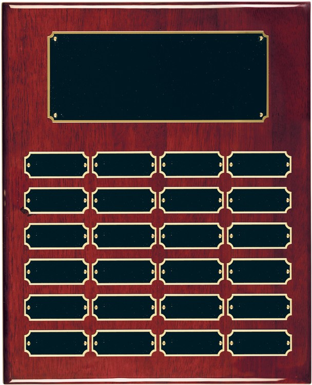 24 Plate Rosewood Piano Finish Perpetual Plaques 2