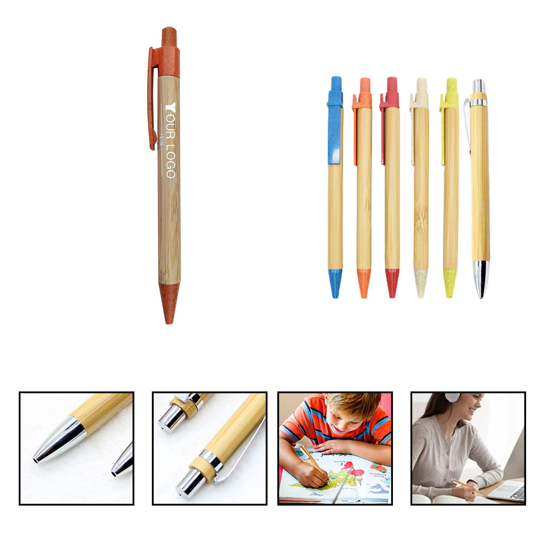 Bamboo Rollerball Pen 3